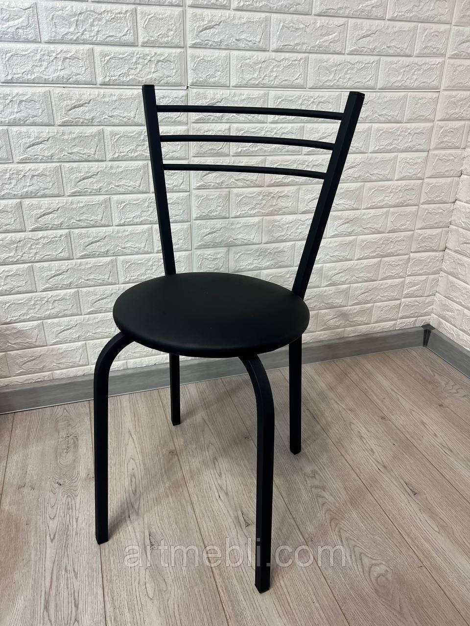 Стілець Ніка, кухонний, для кафе, барів, для кухні, їдальні, стілець металевий із м'яким сидінням, фото 1