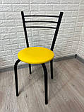 Стілець Ніка, кухонний, для кафе, барів, для кухні, їдальні, стілець металевий із м'яким сидінням, фото 3