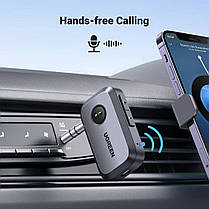 Bluetooth адаптер приймач Ugreen Bluetooth 5.3 з мікрофоном Black CM596, фото 4