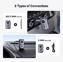 Bluetooth адаптер приймач Ugreen Bluetooth 5.3 з мікрофоном Black CM596, фото 5
