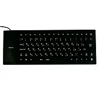 Бесшумная компьютерная клавиатура Flexible Keyboard Резиновая клавиатура