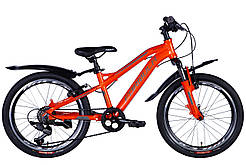 Велосипед AL 20" Formula BLACKWOOD AM Vbr рама-" малиновий з крилом Pl 2024 (жовтогарячий)