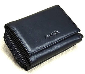 Жіночий гаманець шкіряний чорний 9*12*4 Aka Deri (Туреччина)