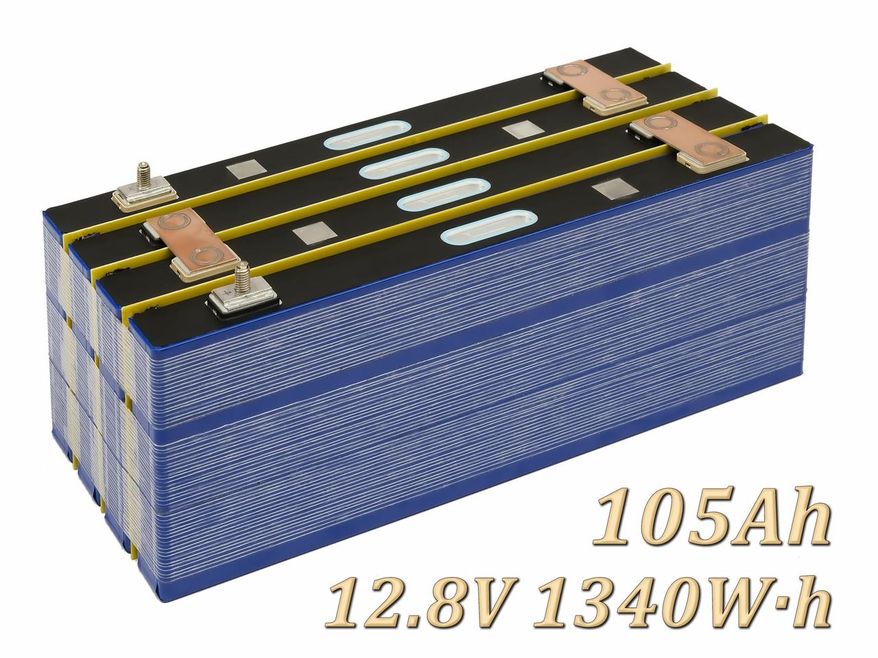 Літієвий акумулятор LiFeR 12V 105Ah 1340W·h LiFePO4. Тяговий акумулятор для інвертора.