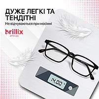 Захисні окуляри для комп'ютера Brillix універсальні з блокуванням блакитного світла матові Mod 4 (PCR-8922), фото 9