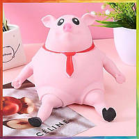 Игрушка антистресс сквиш БОЛЬШОЙ Розовая свинья Pink Pig BIG 50 см