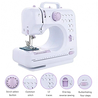 Тор! Швейна машинка Sewing Machine с адаптером 220В и педалью Yasm 505 12 в 1