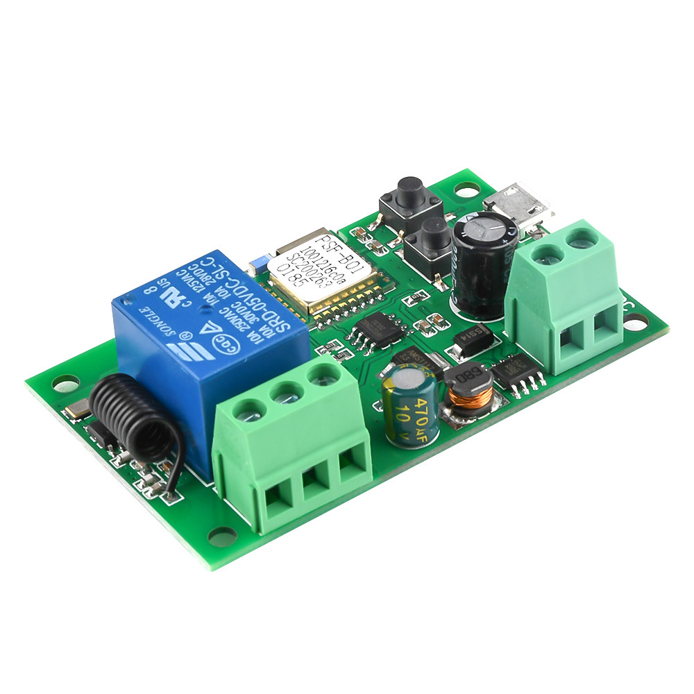 Wifi реле Sonoff PSF-B01 Wi-fi RF реле Сухий контакт DC7-32V реле для воріт БЕЗ ПУЛЬТА