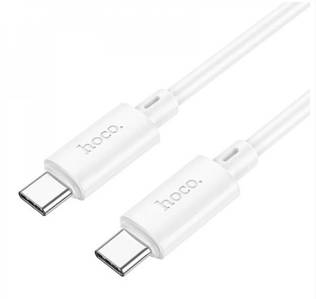USB-кабель Hoco X88 Magic silicone 60 W Type-C to Type-C (1m) білий