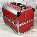 Валіза-кейс алюмінієвий для майстра з полицями, що висуваються., фото 2