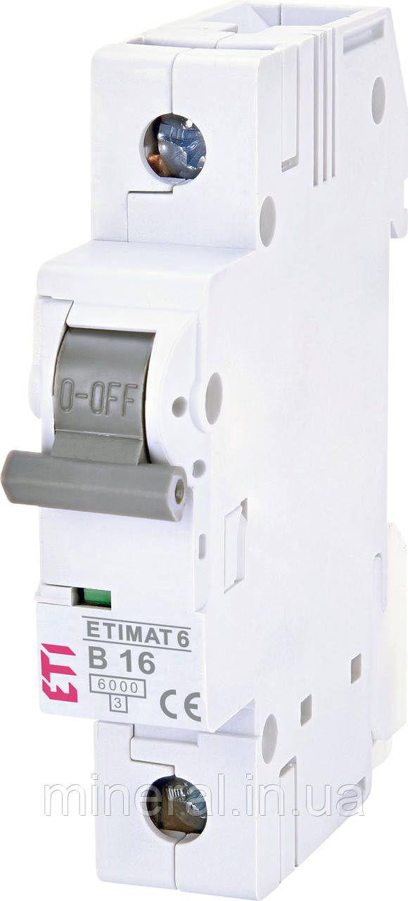 Авт. вимикач ETIMAT 6 1p B 16А (6 kA)