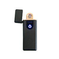 Электрозажигалка USB ZGP ABS, сенсорная зажигалка электрическая спиральная. WF-933 Цвет: черный