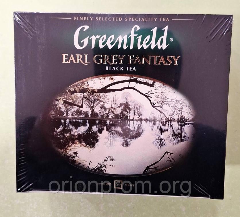 Чай Greenfield Earl Grey Fantasy 50 пакетів чорний