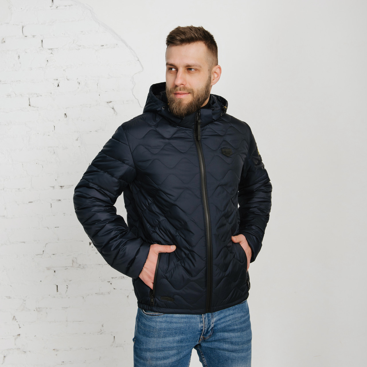 Демісезонна чоловіча куртка  від виробника  48,50 темно-синій, фото 1