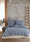 Комплект постільної білизни Turkiz Naturel 200 х 220 см Kaine Blue колір синій