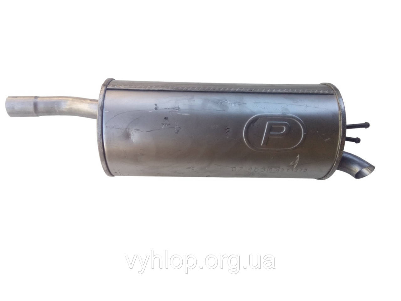 Глушник Фіат Добло (Fiat Doblo) 1.4 05-09 (07.453) Polmostrow алюминизированный