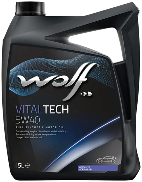 Олива моторна WOLF 5W40 VITALTECH 5 л