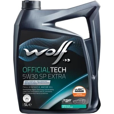 Олива моторна WOLF 5W30 C3 SP EXTRA OFFICIALTECH 5 л