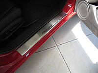 Накладки на пороги Honda Accord CL-8 2008-2012 "Premium" на метал