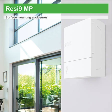MIP12108 Щит навісний Resi9 Mini Pragma 8 модулів 1 ряд (1х8) білий з білими дверцятами Schneider Electric, фото 3