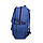 Брезентовий рюкзак,1304EP два відділи три фронтальних кишені, бокові кишені розмір 40*30*15см синій, фото 6
