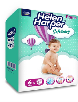 Підгузки-трусики дитячі Helen Harper Soft Dry 6 (15+ кг) 36 шт