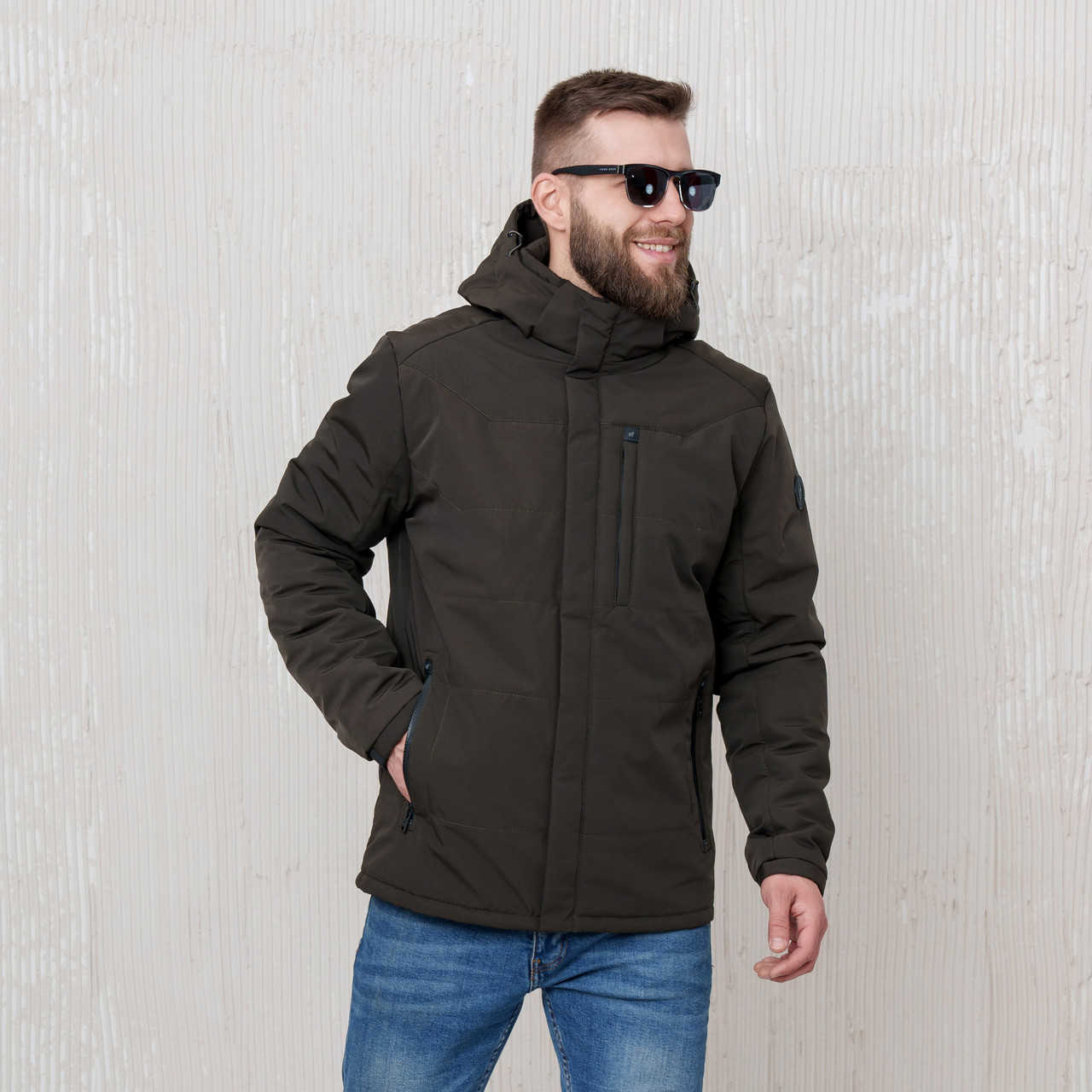 Чоловіча куртка осінь-весна від виробника 60,62,64 хакі, фото 1