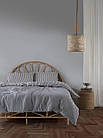 Комплект постільної білизни Turkiz Naturel 200 х 220 см Kaine Navy Blue колір темно-синій