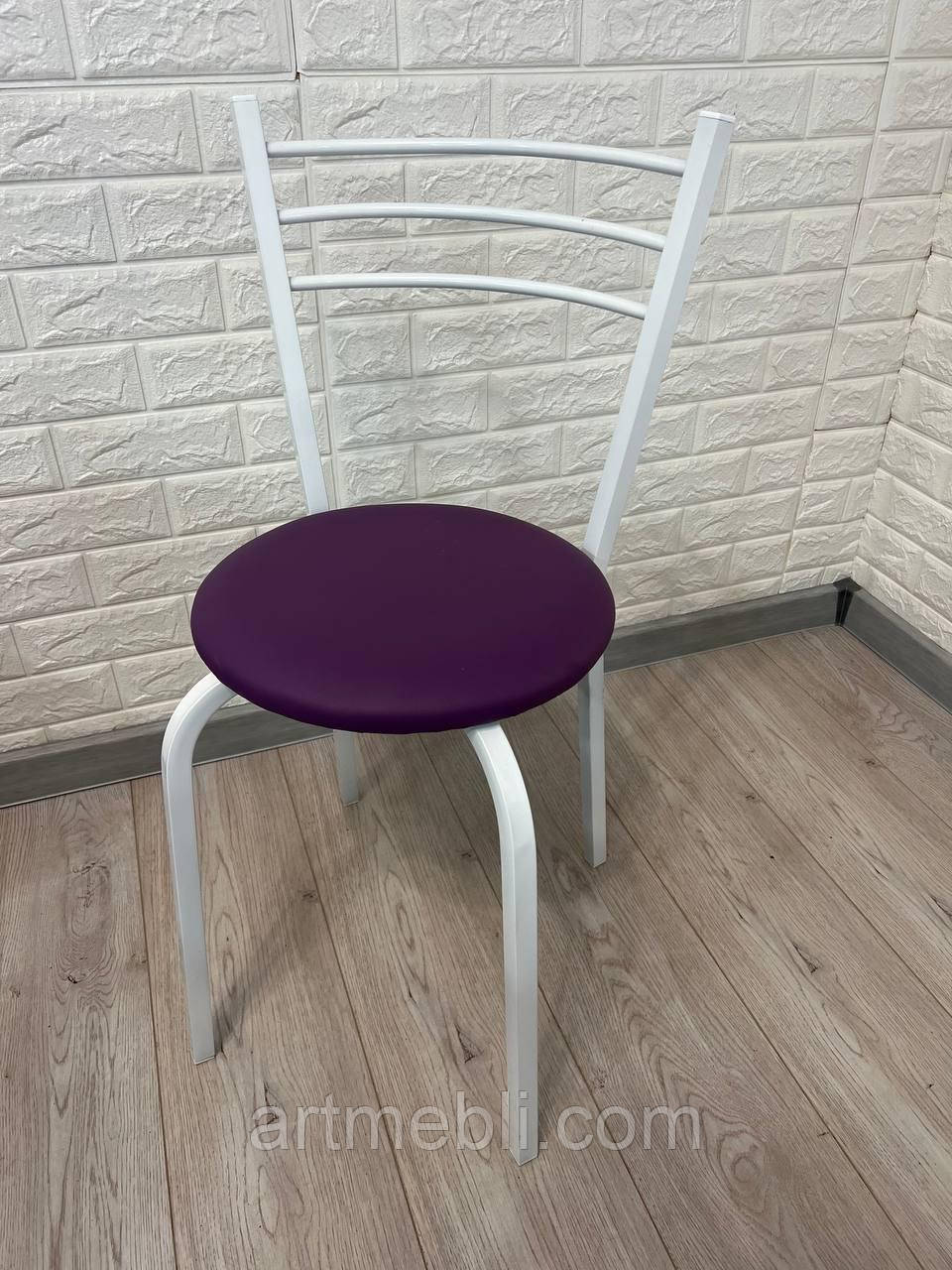 Стілець Ніка, кухонний, для кафе, барів, для кухні, їдальні, стілець металевий із м'яким сидінням, фото 1