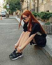 Жіночі кросівки Adidas Astir Originals Black White Взуття Адідас Астір чорно білі замшеві демісезон, фото 5