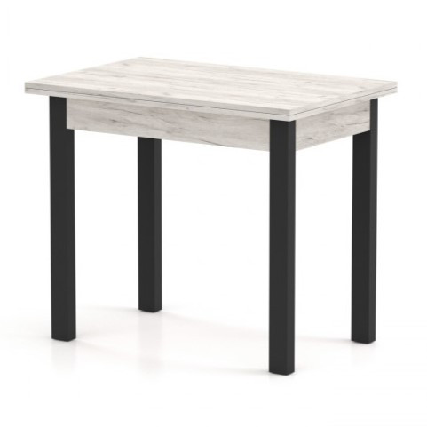 Стіл-трансформер обідній розкладний Gustus (Дуб крафт білий) ТМ Knap Knap