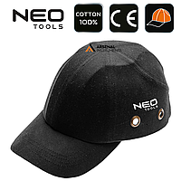 Бейсболка усиленная рабочая, чёрная, Neo Tools (97-590)