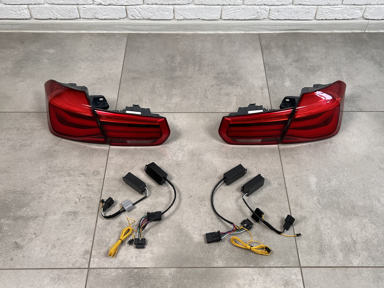 Задние LED фонари BMW 3 series F30 2012-2018 красные, 4шт. - фото 4 - id-p2097908968