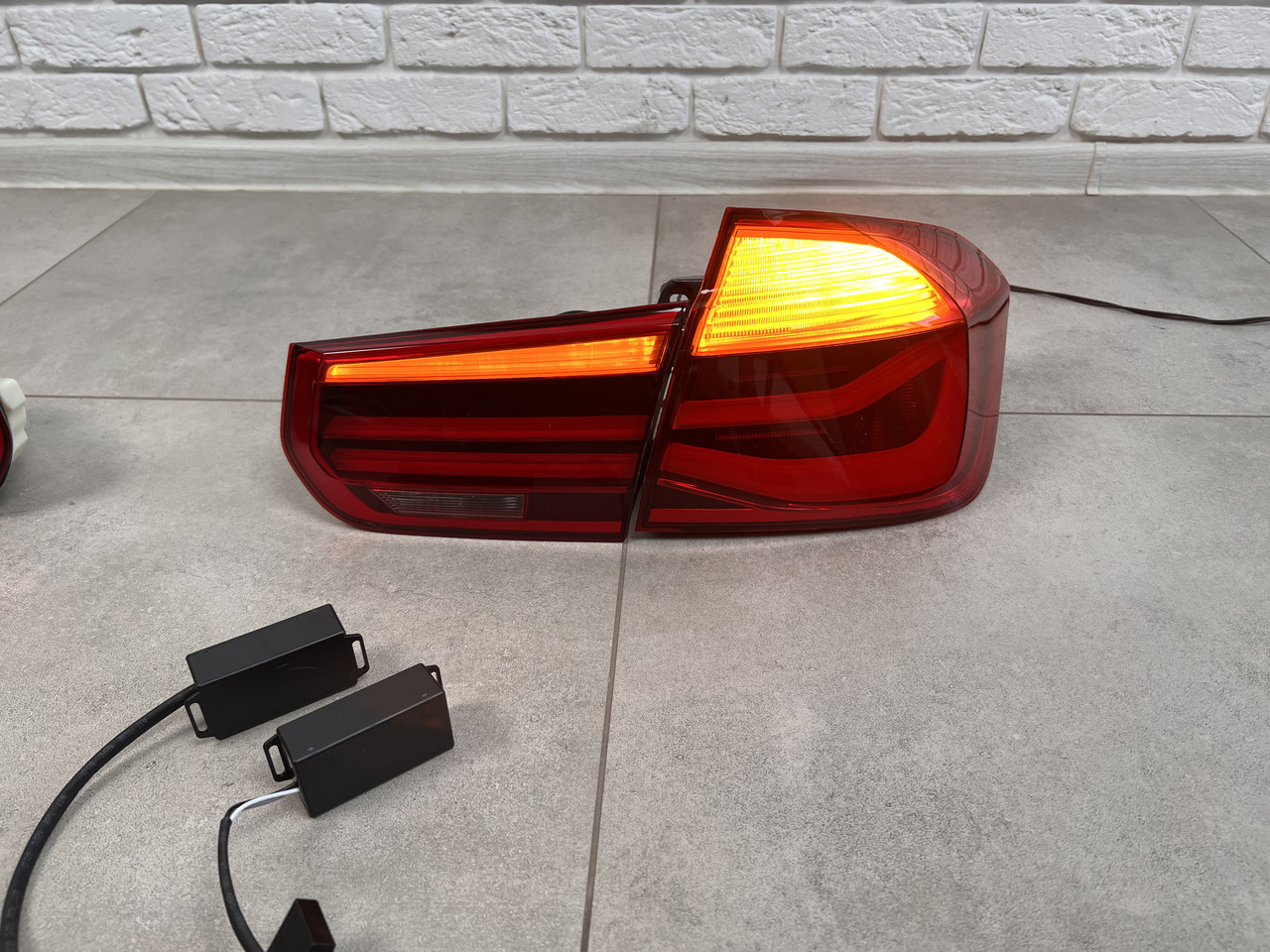 Задние LED фонари BMW 3 series F30 2012-2018 красные, 4шт. - фото 8 - id-p2097908968