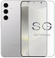 Мягкое стекло Samsung S24 на Экран полиуретановое SoftGlass