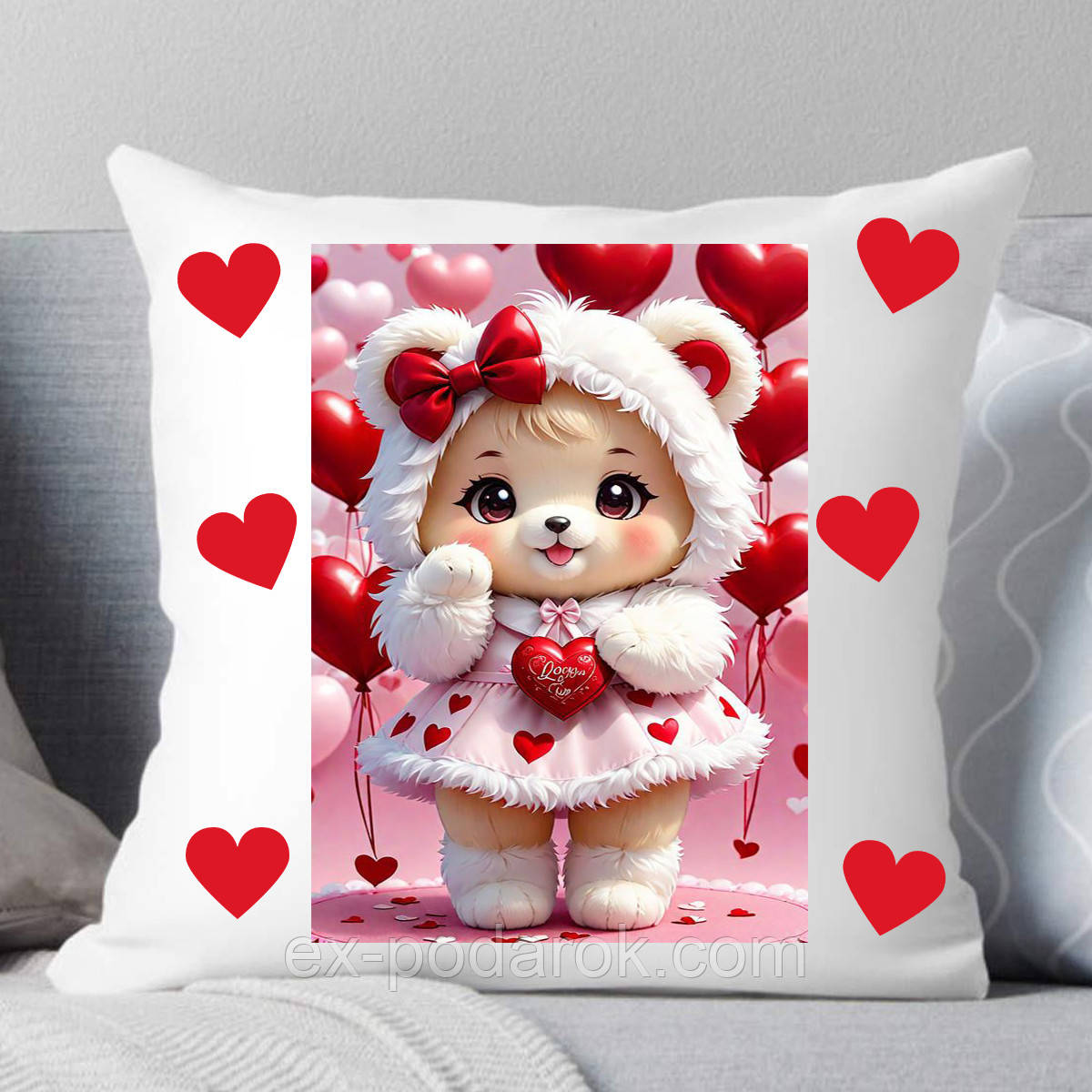 ПодушкаI love you. Подушка на день Валентина