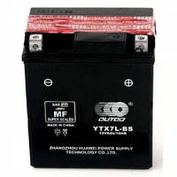 Аккумулятор мото AGM (чорний) 12V 6Ah (UTX7L-BS) R+ OUTDO