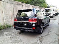 Спойлер козырек Toyota Land Cruiser 200 2016+ ABS пластик в чёрном цвете