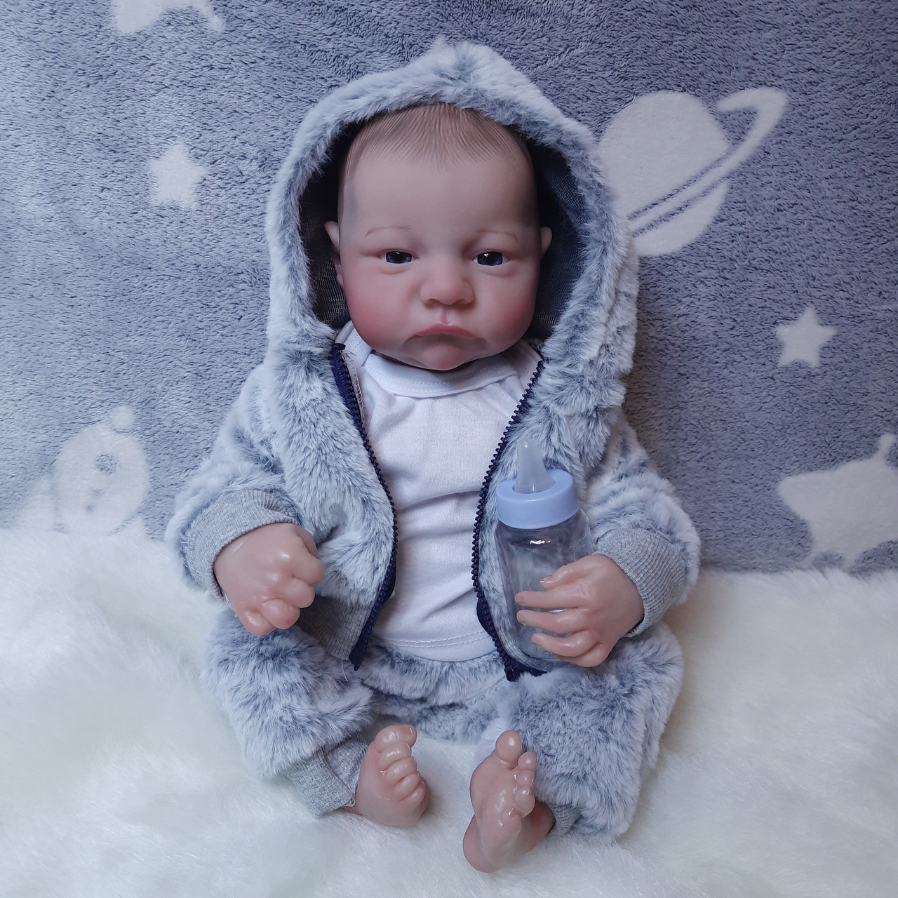 Реалістична лялька Реборн (Reborn) хлопчик - повністю вініл-силіконовий пупс з одягом, новонароджене маля, як жива справжня дитина