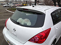 Спойлер козырек Nissan Tiida 2006-2013 ABS пластик под покраску