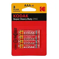 Батарейка Kodak ААА солевая (блистер) 4 шт