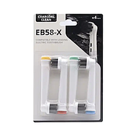 Насадки для зубної щітки Oral b EB58-X pure clean змінні набір 4 шт. для електрощітки Braun орал би браун