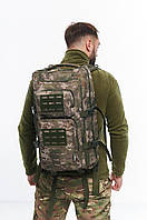Тактический военный крепкий рюкзак Accord зеленый камуфляж, вместительный армейский рюкзак WBS