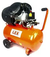 Компрессор 3.3 кВт, 50 литров LEX LXC50V прямой привод и два цилиндра