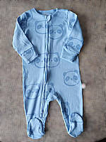 Трикотажний чоловічок комбінезон сліп на блискавці для хлопчика