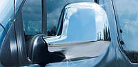 Хром накладки на зеркала Peugeot Partner 2012- (ABS пластик)