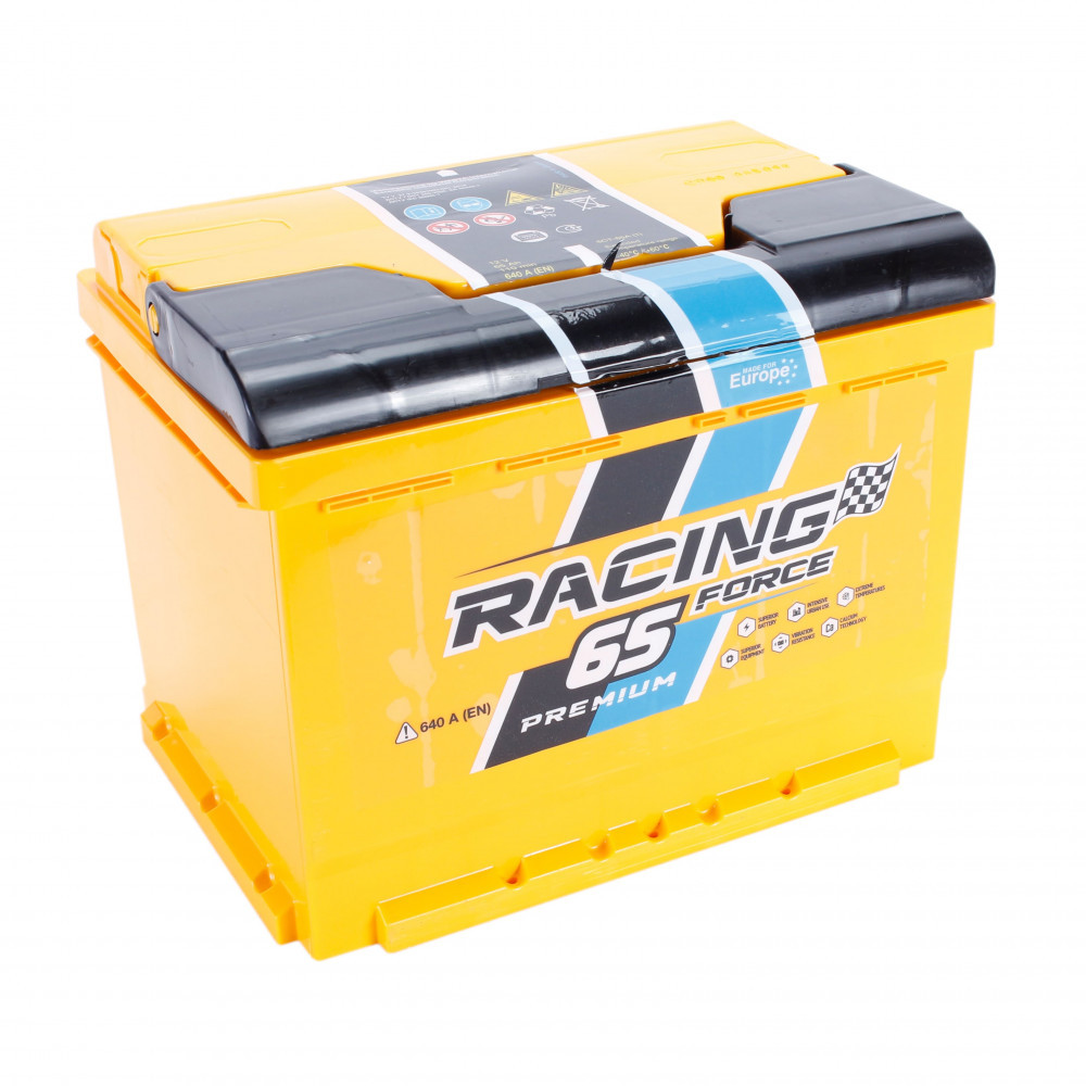 Акумулятор автомобільний FORCE RACING 65 Ah (R+) (640А)