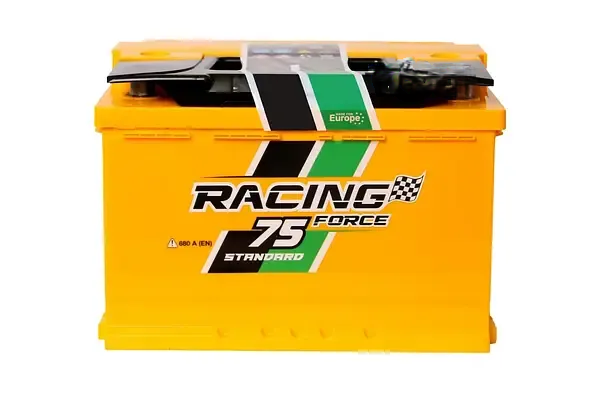 Акумулятор автомобільний FORCE RACING 75 Ah (R+) (680А) STANDART