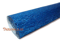 Гофрирована папір металізірованая (805 - синій