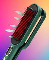 Плойка Kemei Km-2237 (керамічні пластини, іонізація, потужність 70 Вт, дисплей), фото 3